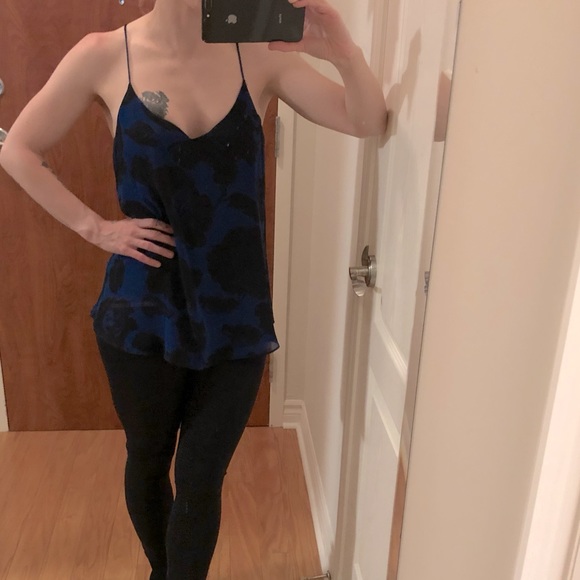 Abstract Floral Dressy Tank - Picture 7 of 10